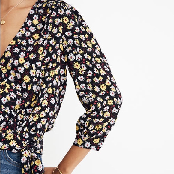 Madewell wrap top - Picture 2 of 3